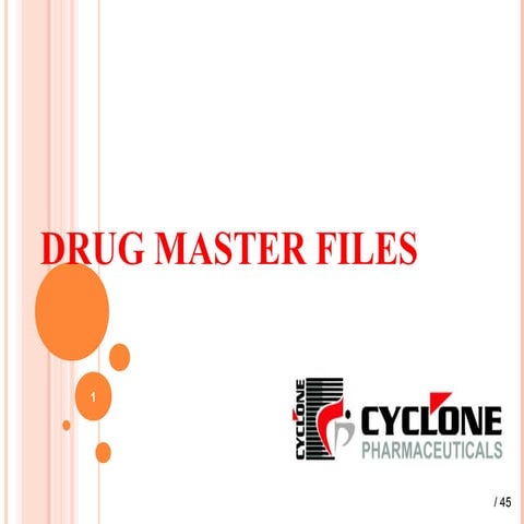 DMF -Drug Master File 