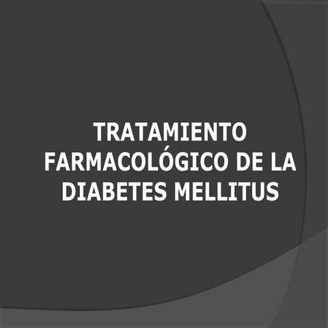 Dm farmacologia