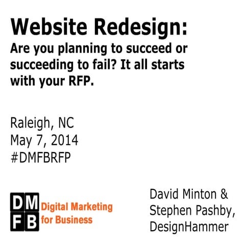 Website Redesign: Are you planning to succeed or succeeding to fail? It all s...
