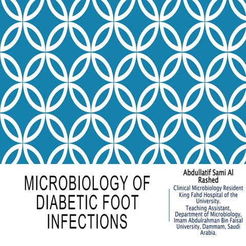 Microbiology of diabetic foot infections | PPTX
