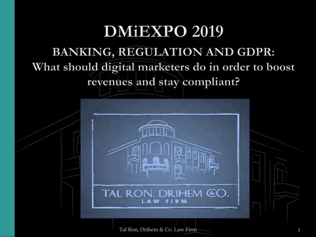 Dmiexpo   14 - Panel - Banking, Regulation and GDPR: What should digital mark...