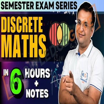 DM in 5 hours fo discrete mathematics in bca semester exam