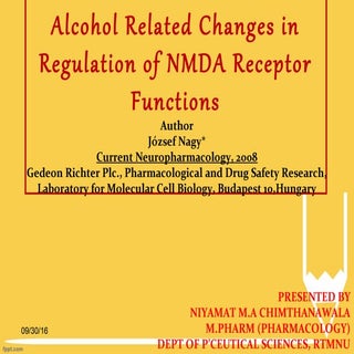 Alcohol related changes in the regu...