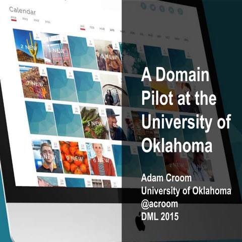 A Domain Pilot at the University of Oklahoma
