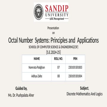 Maths:System Octal | PPT