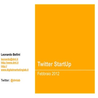 Dml Twitter StartUp