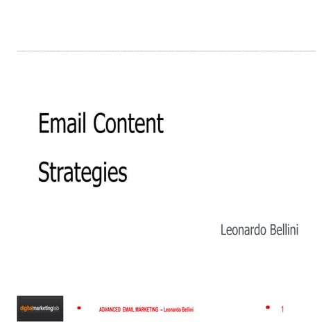 Email content strategies