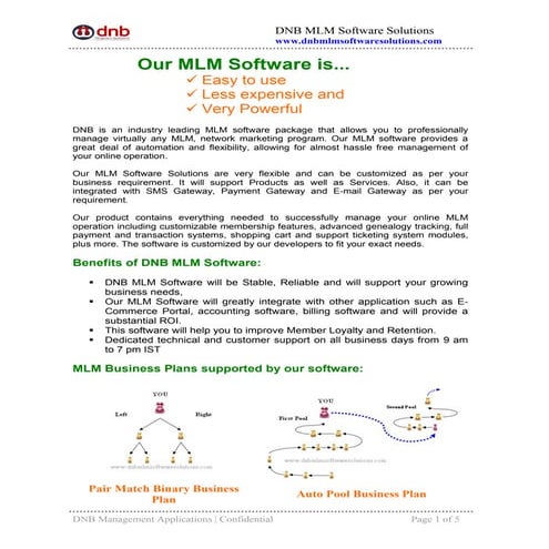 DNB MLM Software