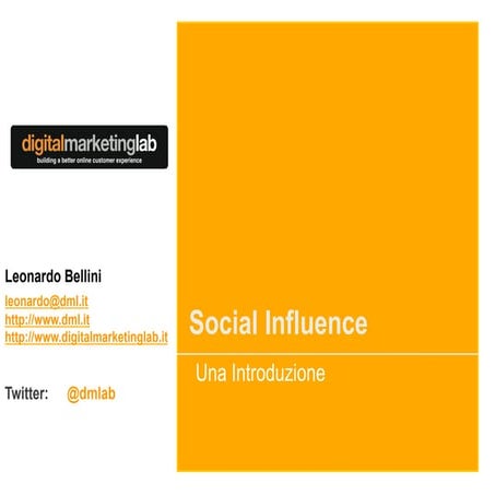 Social Influence Introduction