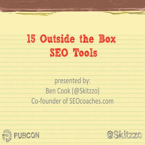 15 Outside the Box SEO Tools