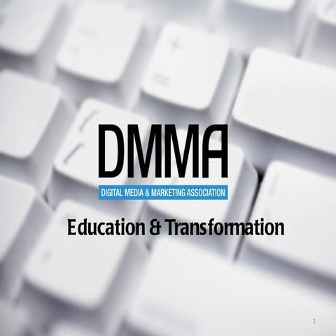 Dmma knowledge network education and transformation presentation final