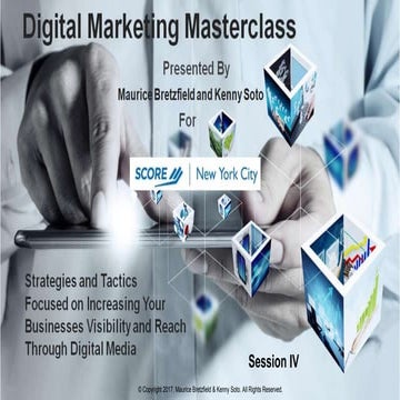 Digital Marketing Master Class Session IV