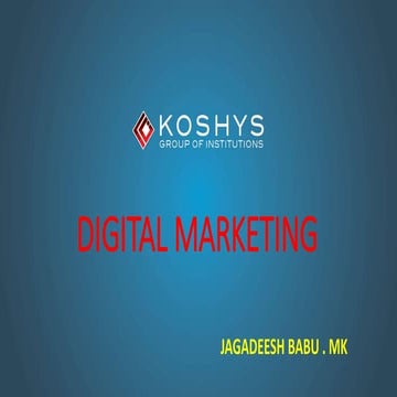 digital marketing module 1 | PPTX
