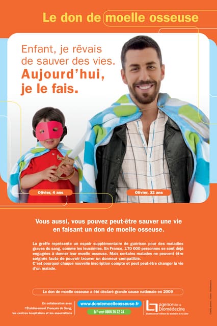 DMO 51 - L'affiche 40x60 Don de moelle osseuse - Agence de la biomédecine (French)