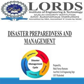 DRRR - Concept of Disaster and Disaster Risk | PPTX