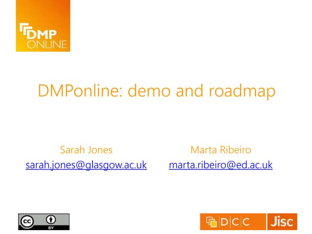 DMPonline roadmap 2015