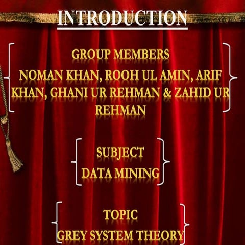 GREY SYSTEM THEORY with example  | Data mining