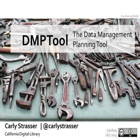 Cal Poly - Data Management and the DMPTool