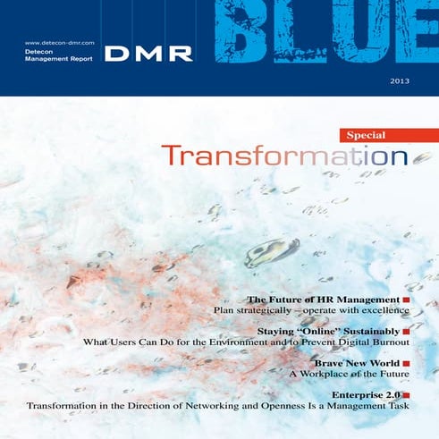 Transformation, HR & Restructuring Best-Practice - DMR Blue Special - Detecon