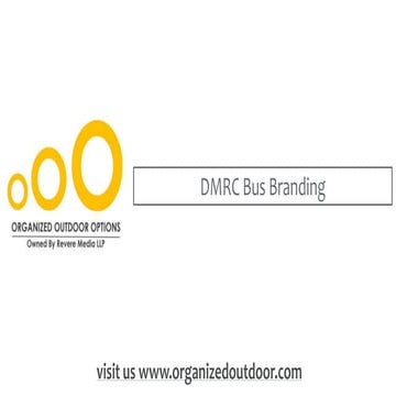 Dmrc Bus Advertising in India | PPTX