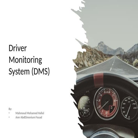 Driver Status Monitoring system | PPTX