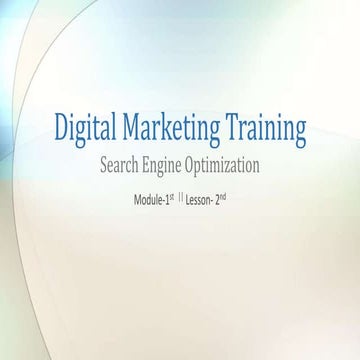 SEO Training Slides | Digital Boy- Digital Marketing Team in Kanpur | What is...