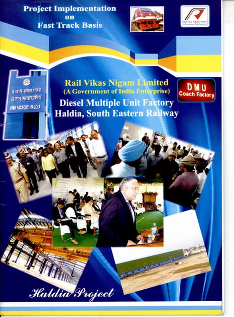 DMU Factory Haldia implemented by RVNL on fast track.