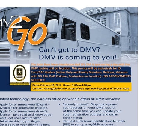 DMV Flyer | PPT