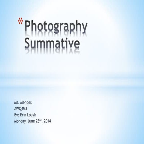 Digital Portfolio - Art Summative | PPT