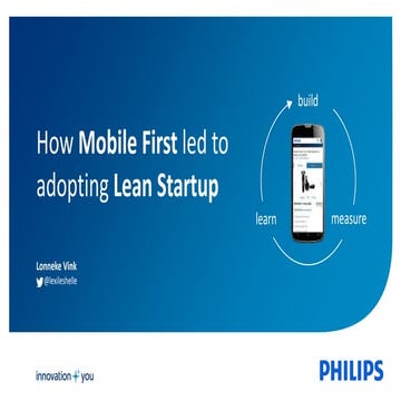 How mobile first led to adopting lean startup