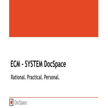 ECM DocSpace based on Microsoft SharePoint (core solution)
