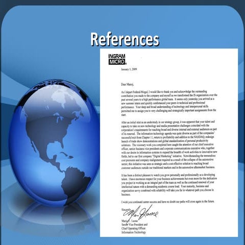 Linked-in References