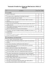 S.P.I.D.E.R. Website Evaluation Worksheet