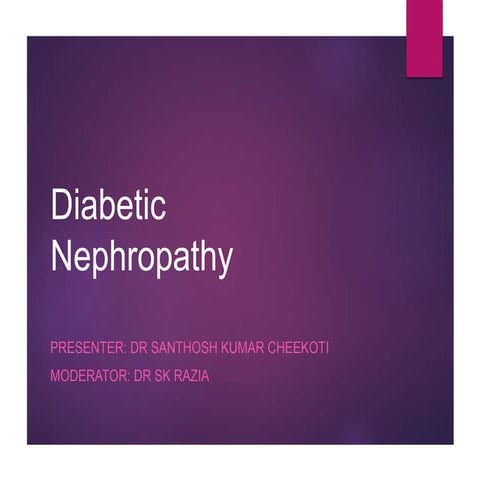 Diabetic nephropathy