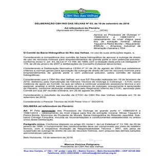 processos de outorga n 15960 e 1596...