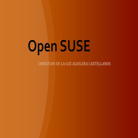 Presentación open suse | PPTX