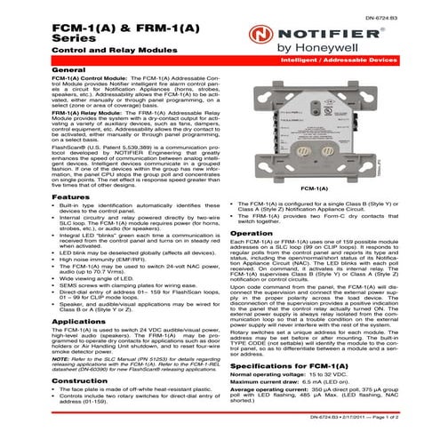 Honeywell fg730-install-guide | PDF