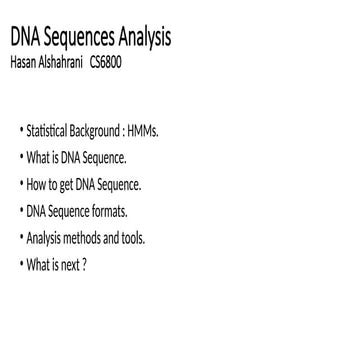 Finch TV DNA SEQUENCING | PPTX