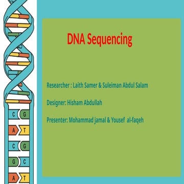 Comprehensive Overview of DNA Sequencing Methods and Structure | PPTX
