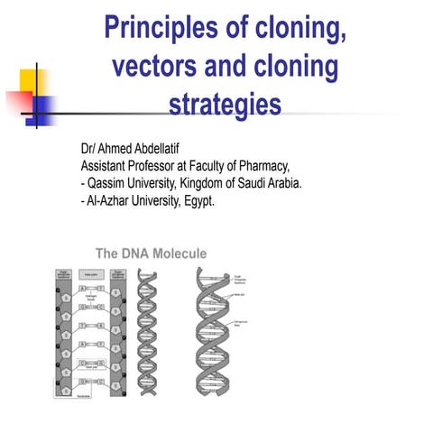 Dna cloning  final 11.11.2018