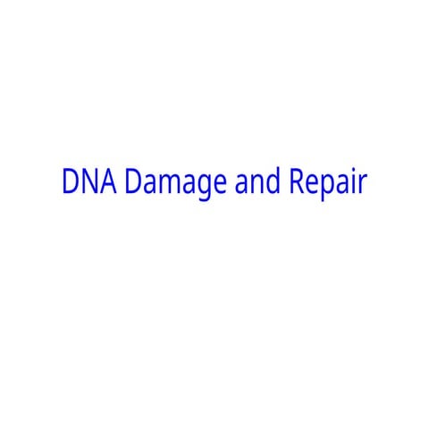 DNA_Damage_and_Repair presentation for degree students