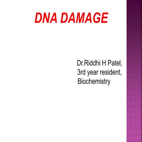 Dna damage