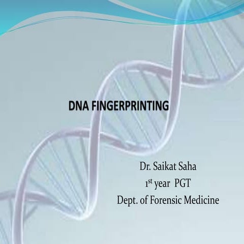 Dna fingerprinting