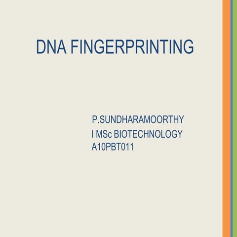 Dna    fingerprinting
