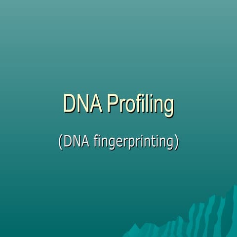 DNA finger printing 