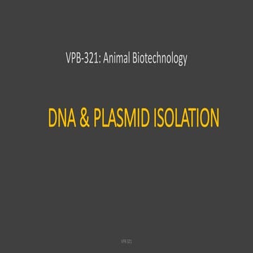 Dna isolation Principle