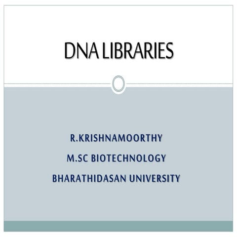 DNA Libraries