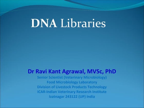 Difference between genomic and cdna library | PDF