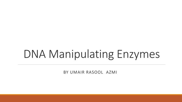 DNA manipulation
