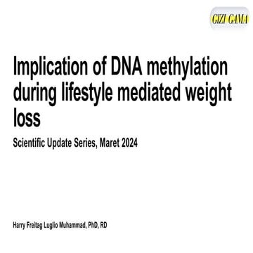 implication of dna methylation during lifestyle | PPTX | Endocrine and ...